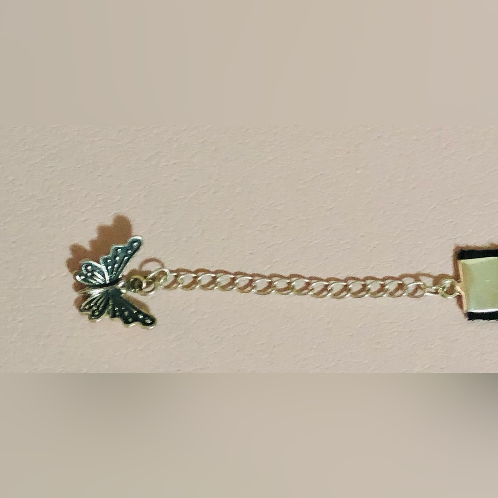 Sterling silver citrine choker on a velvet ribbon. 🦋 - Picture 5 of 9